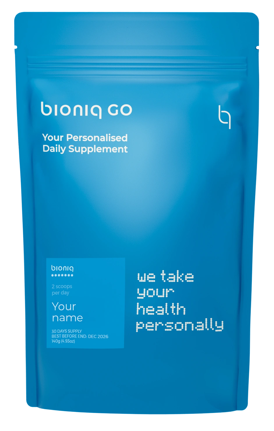 Bioniq GO Micro-granules and Packaging